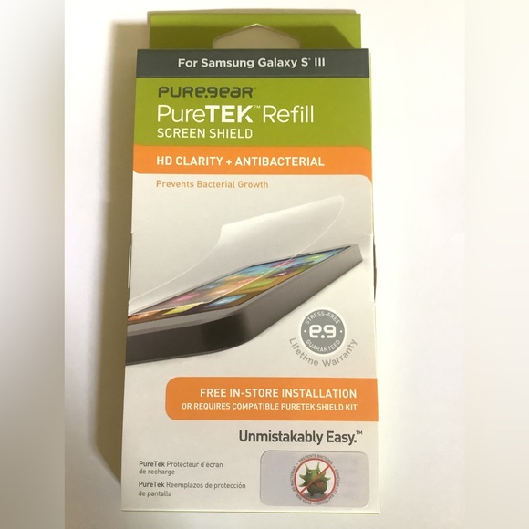 PureGear PureTek Commercial System Screen Shield Refill for Samsung Galaxy S3. - Picture 3 of 7